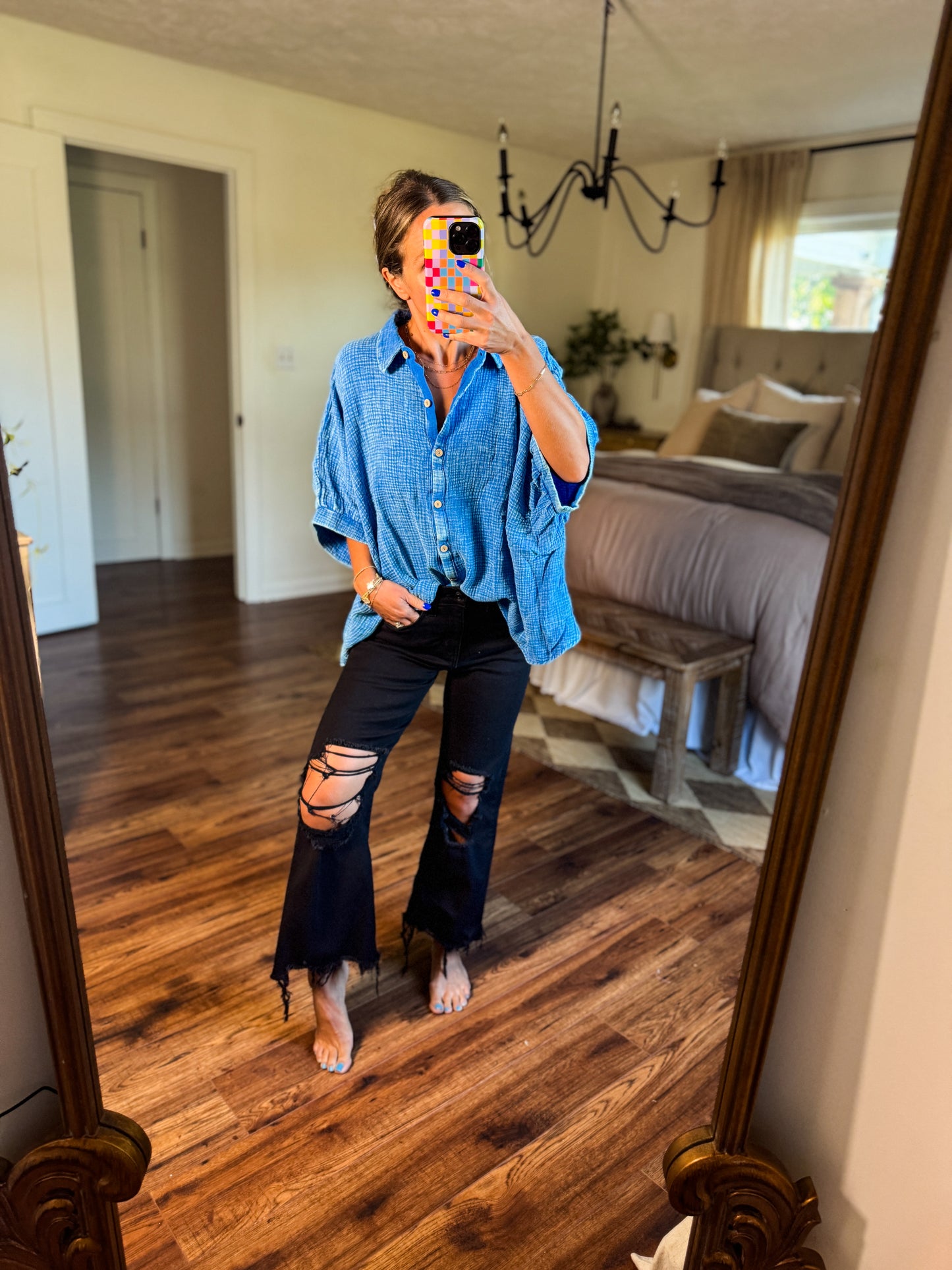 Flowy wash top