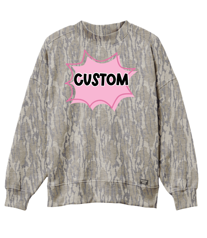 **PREORDER** AUTHENTIC Mossy Oak MOCK NECK Sweatshirts SHIPS IN OCT