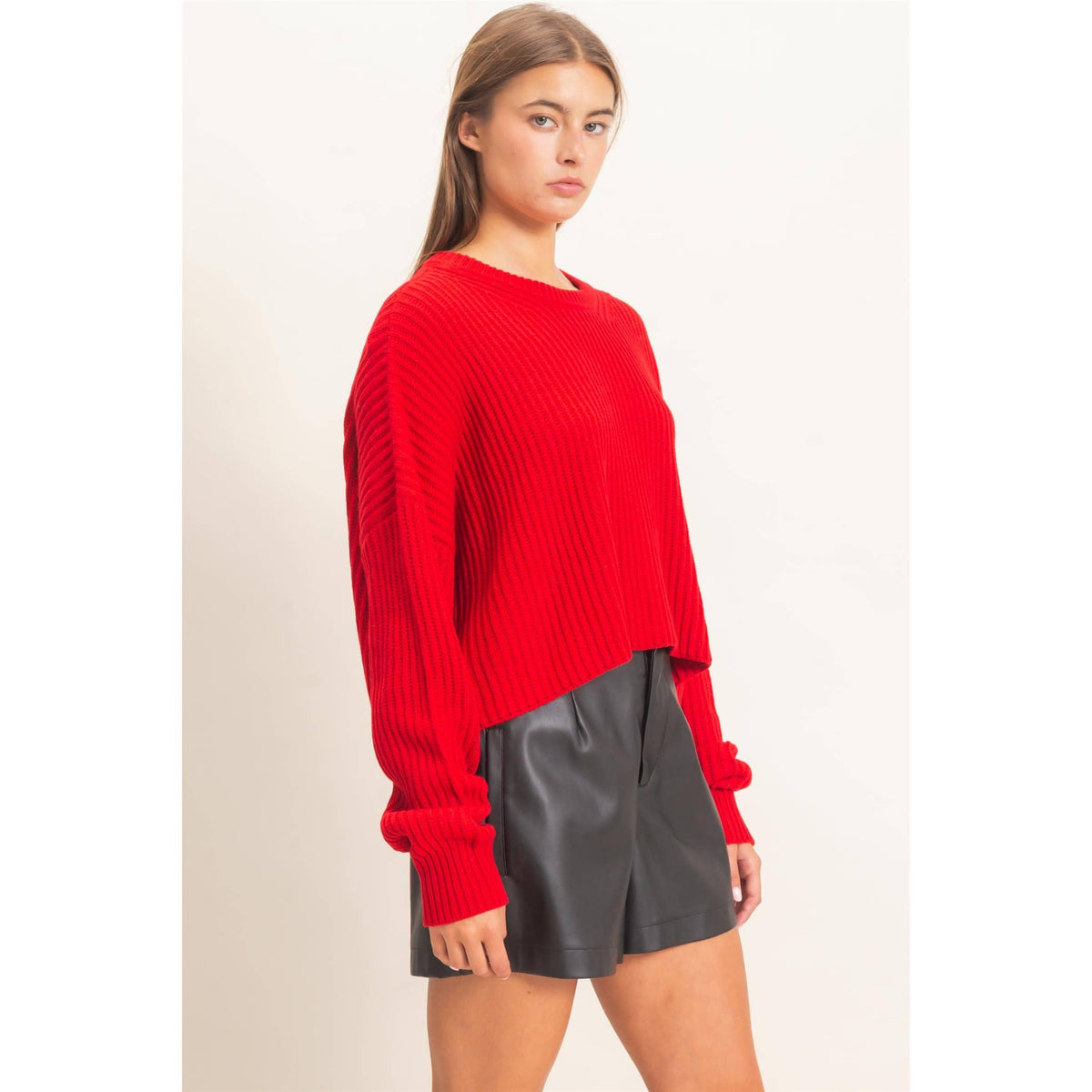 Oversized Cropped Sweater