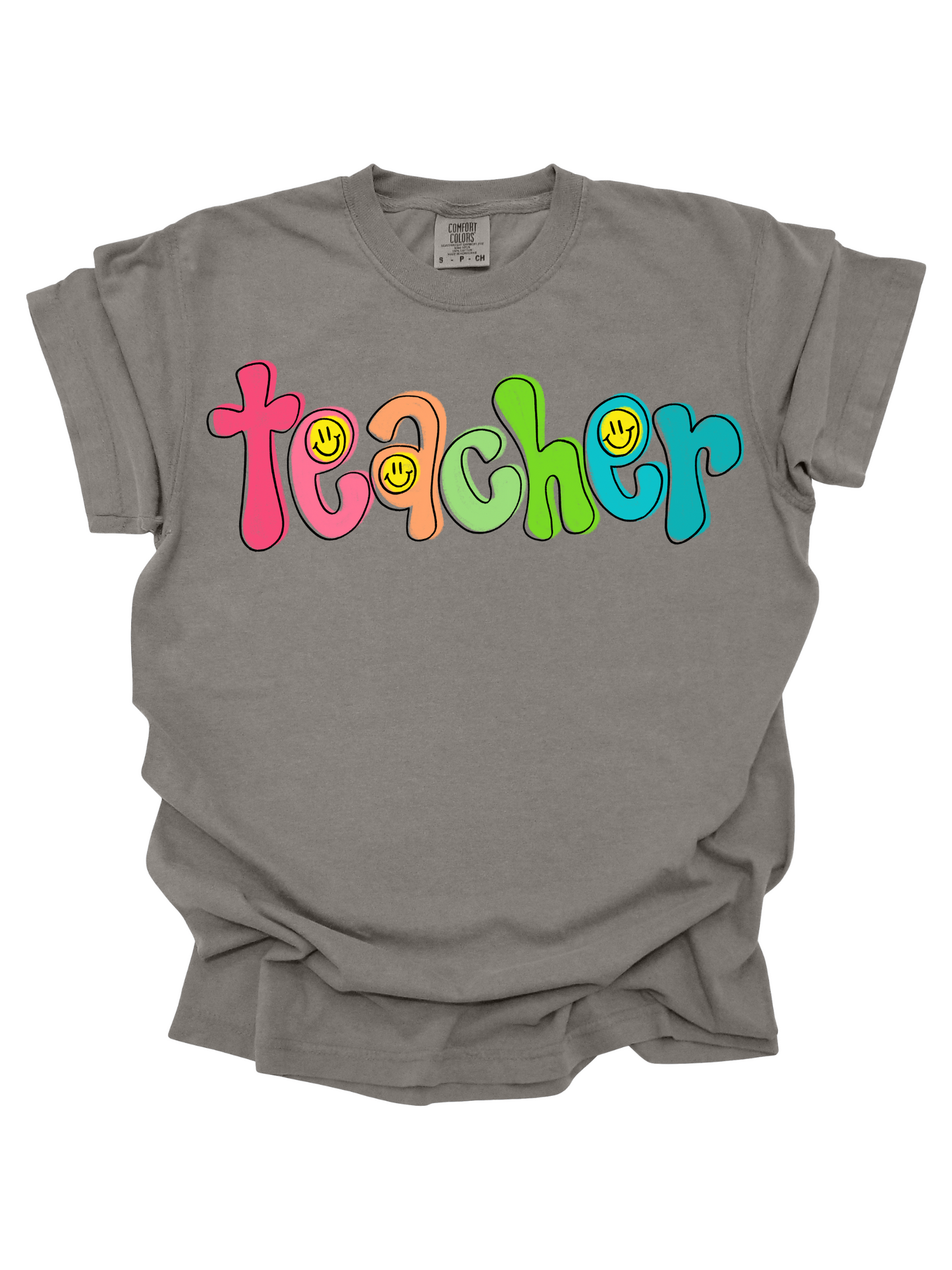 Teacher Cutesy Font Tee