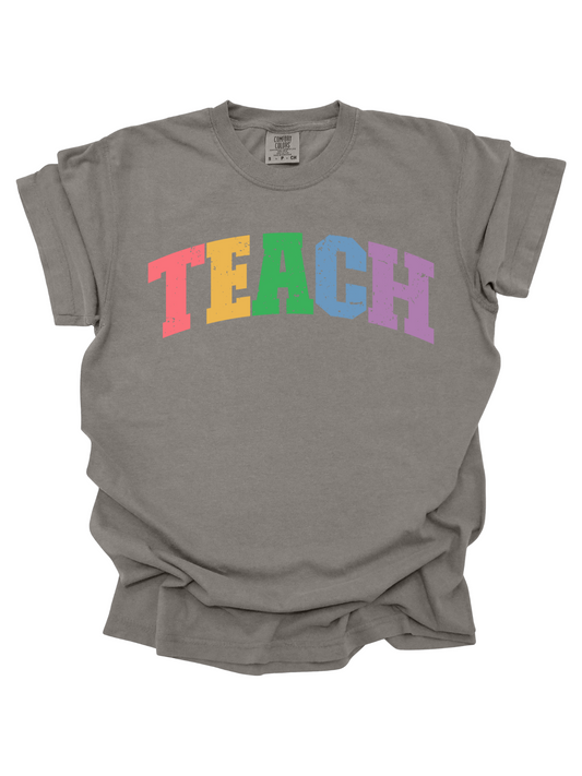 Color Block Teach Tee