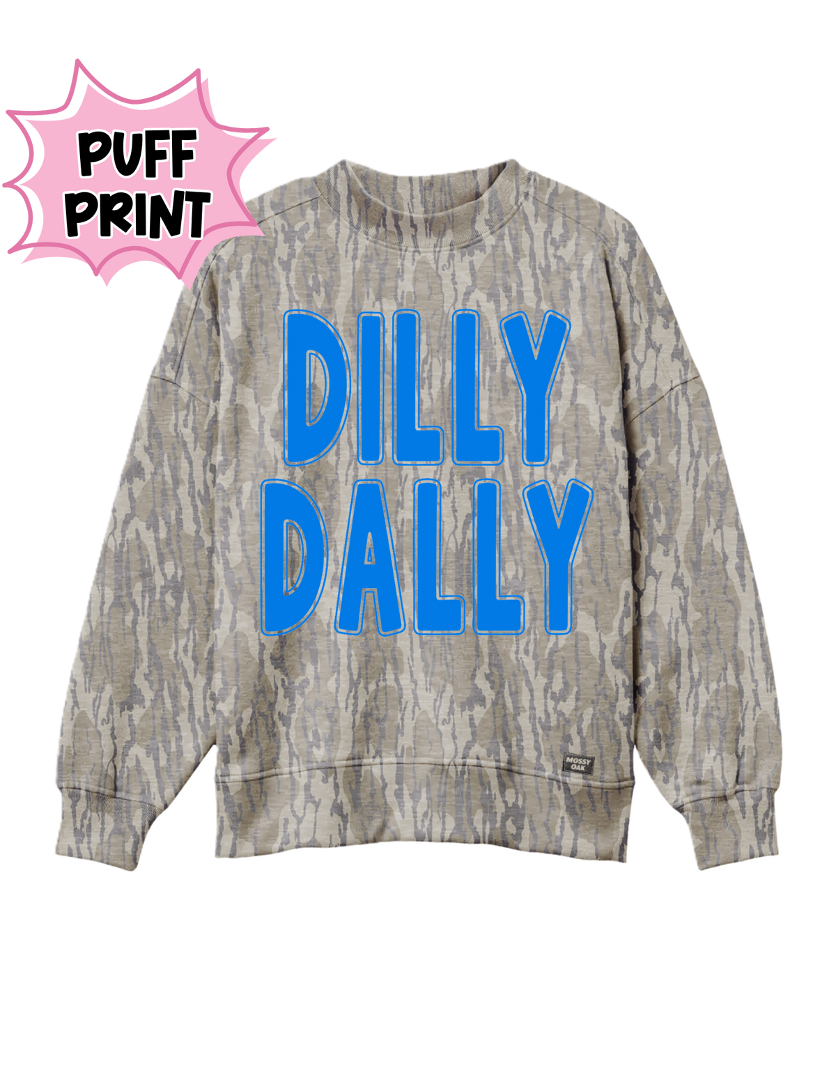 **PREORDER** AUTHENTIC Mossy Oak MOCK NECK Sweatshirts SHIPS IN OCT