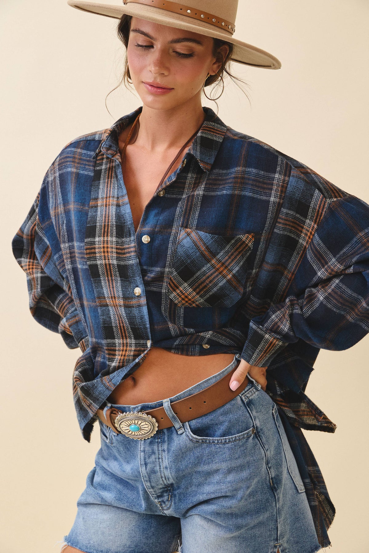 8376EN Kambrie Plaid Flannel Shirt