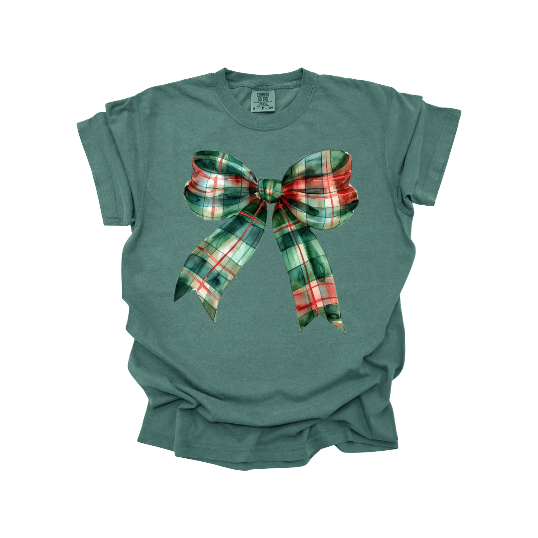 Christmas Plaid Bow