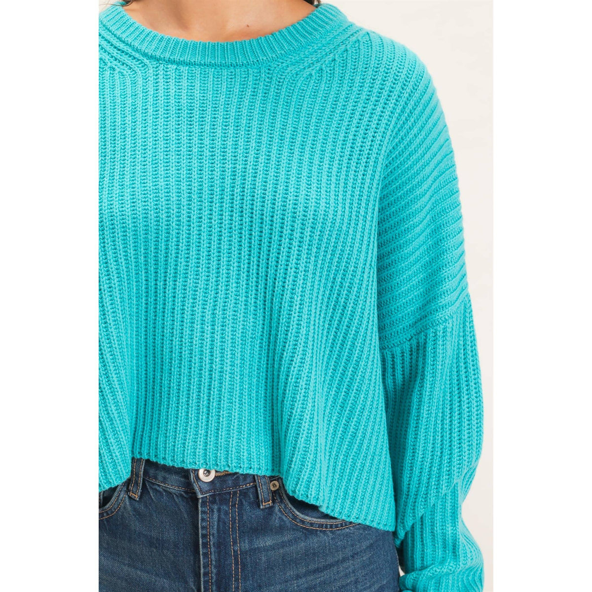 Oversized Cropped Sweater