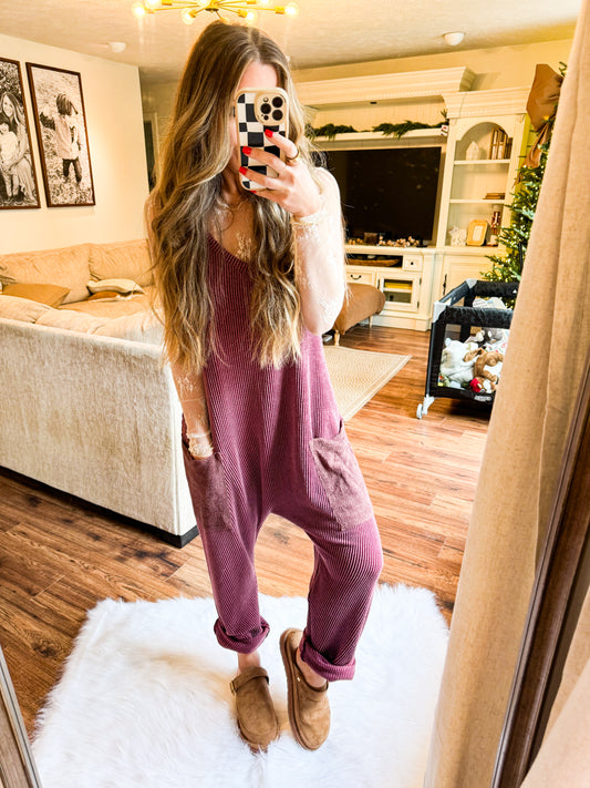 Maroon Jumpsuit