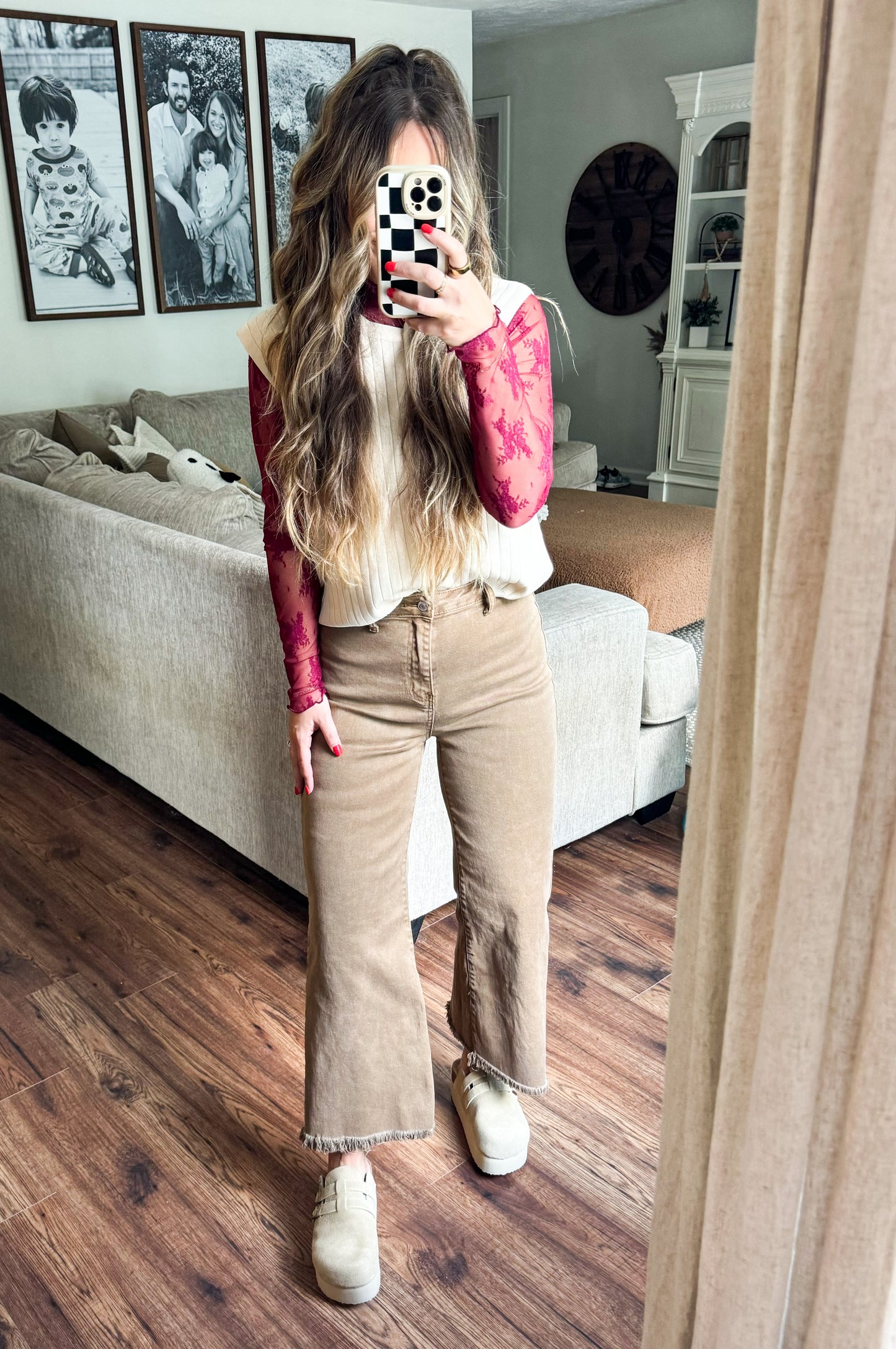 Mocha Wide Leg Pants