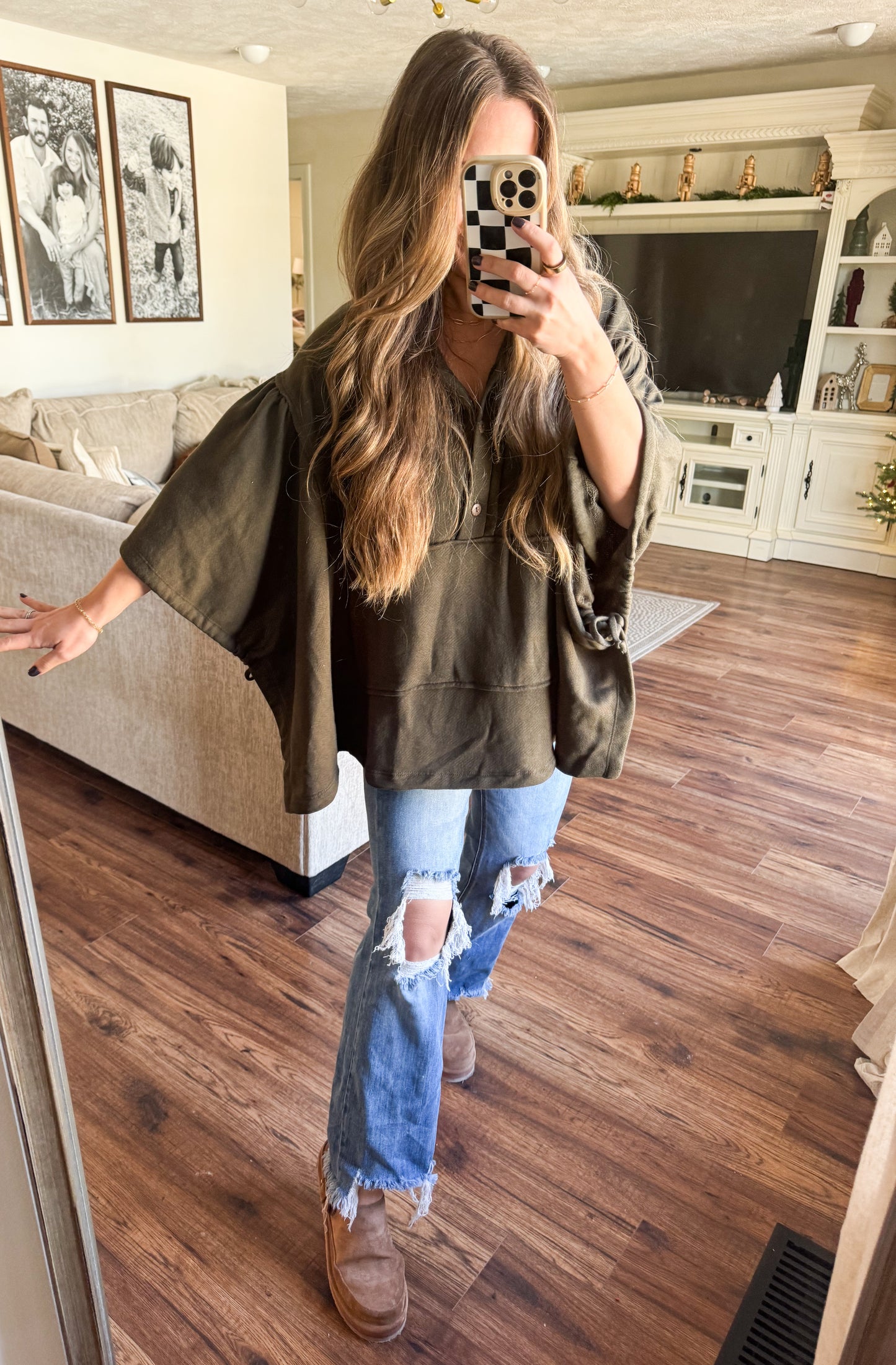 Bucketlist Poncho Top