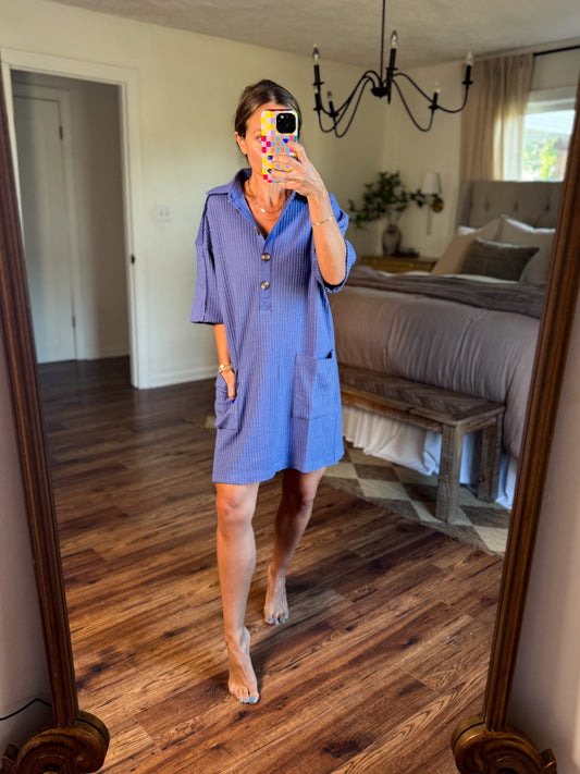 Knit Polo Dress