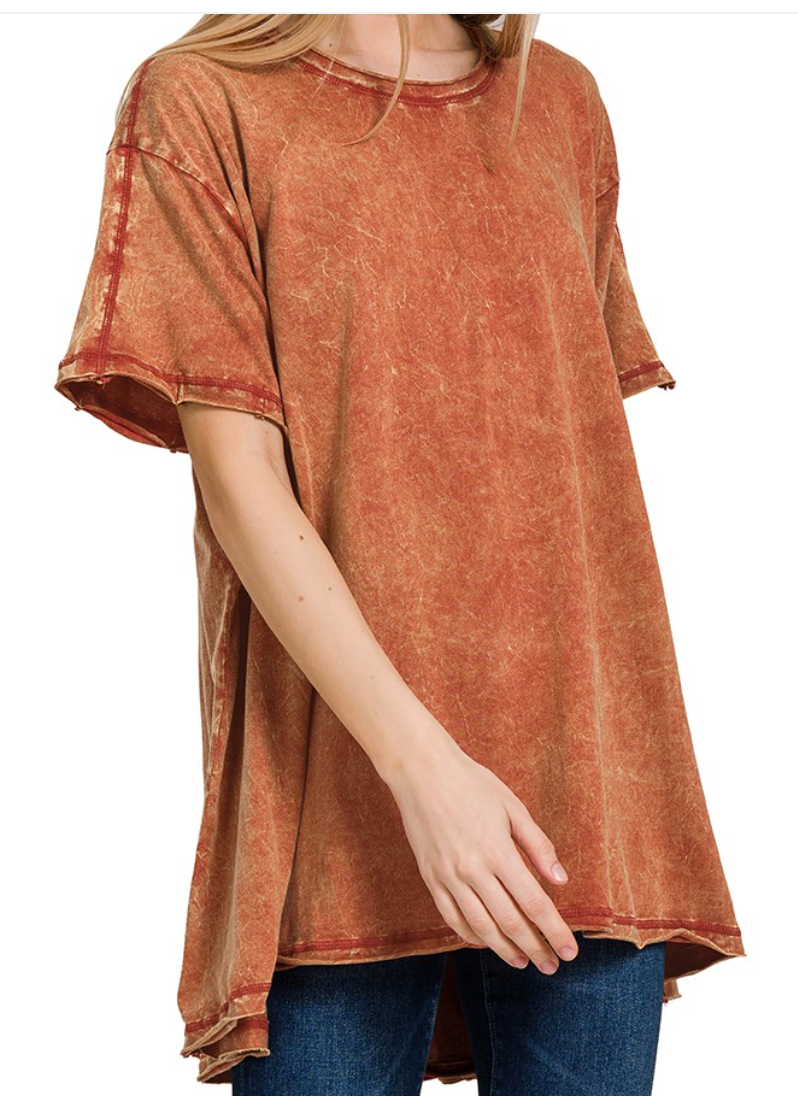 Rust Oversized Tee