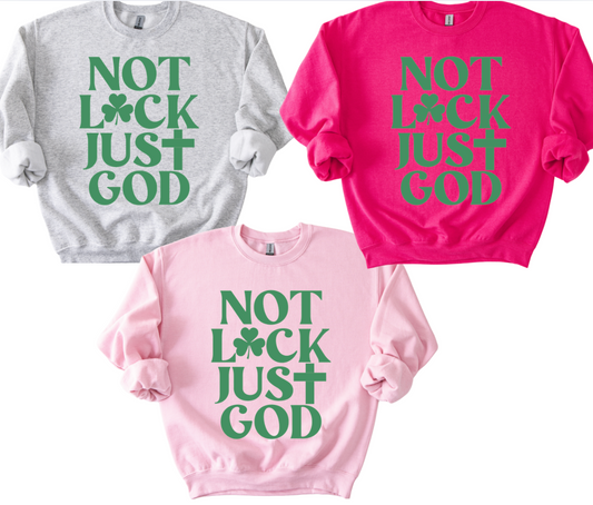 Not Luck Just God Puff Design