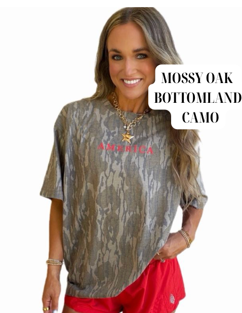 AMERICA Mossy Oak Camo T-Shirt