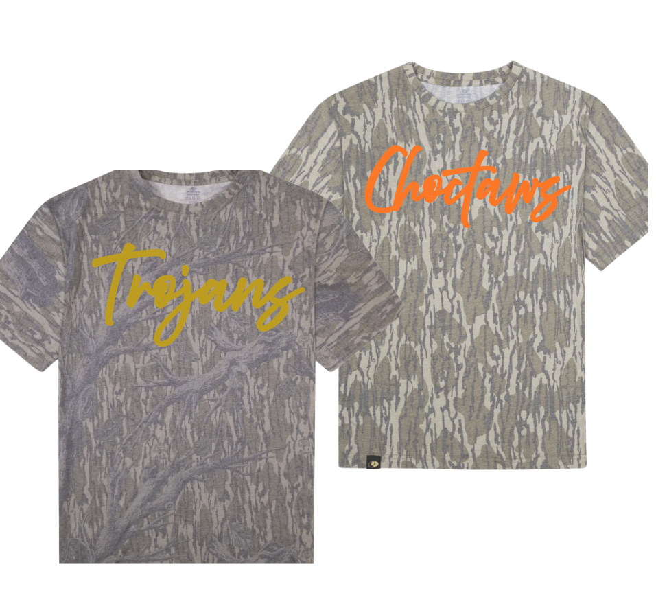 SCHOOL SPIRIT Mossy Oak Camo T-Shirt
