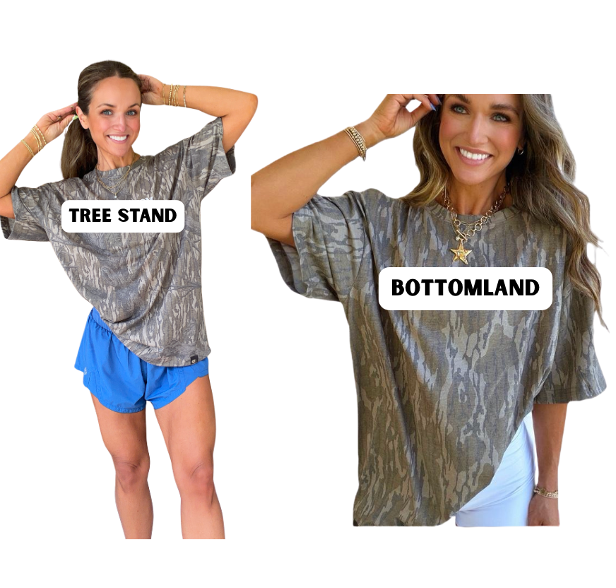 SCHOOL SPIRIT Mossy Oak Camo T-Shirt