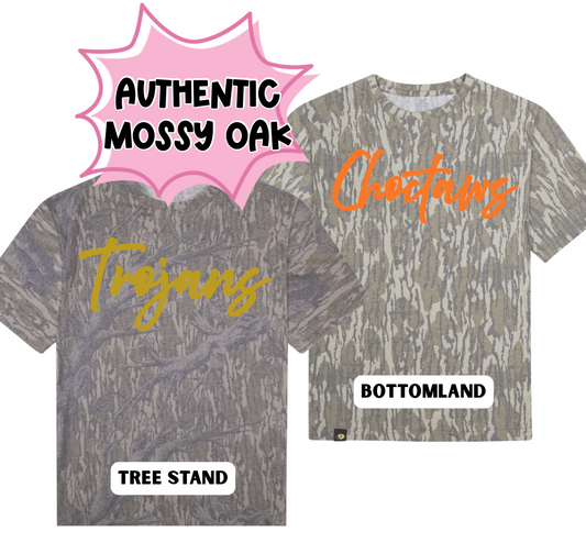 SCHOOL SPIRIT Mossy Oak Camo T-Shirt
