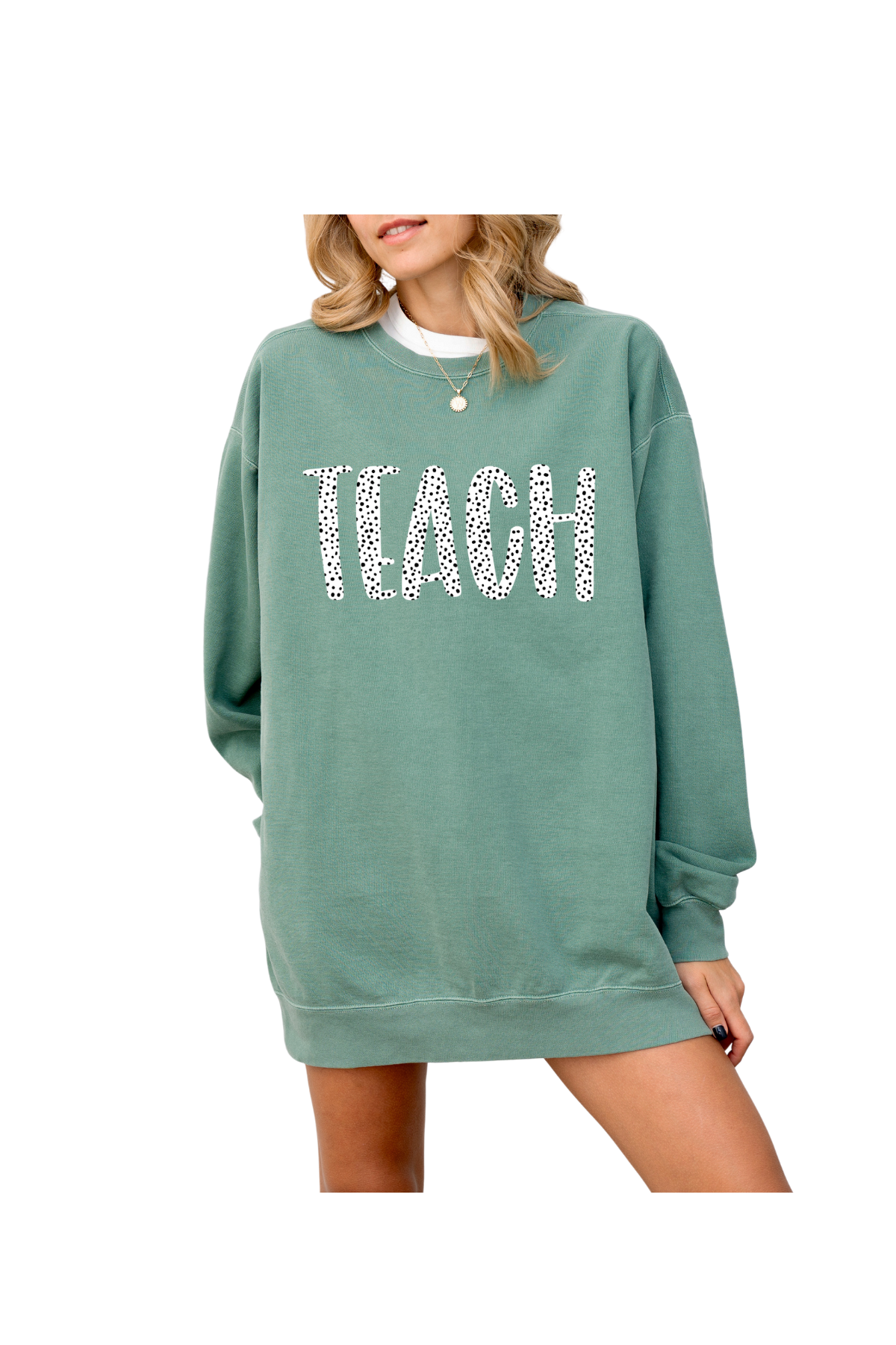 Teach Dotted Sweatshirt