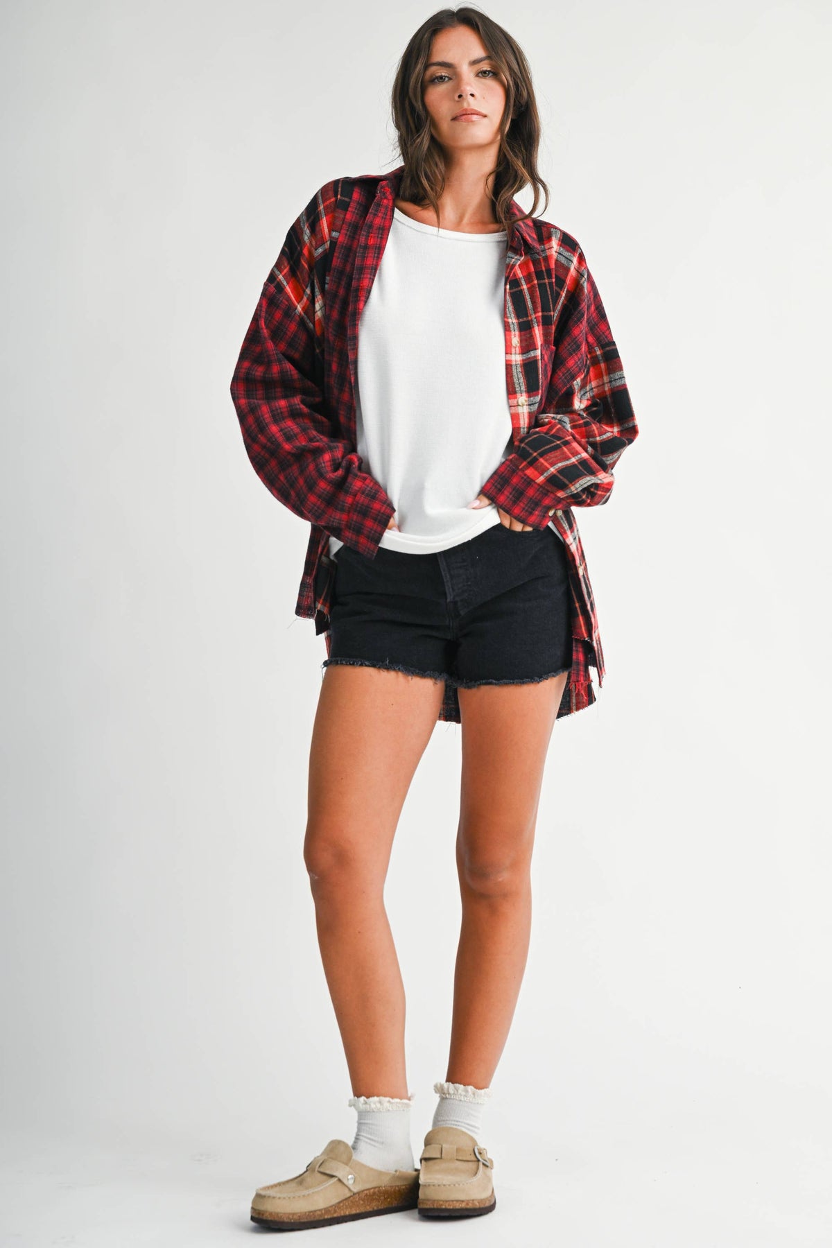 8376EN Kambrie Plaid Flannel Shirt