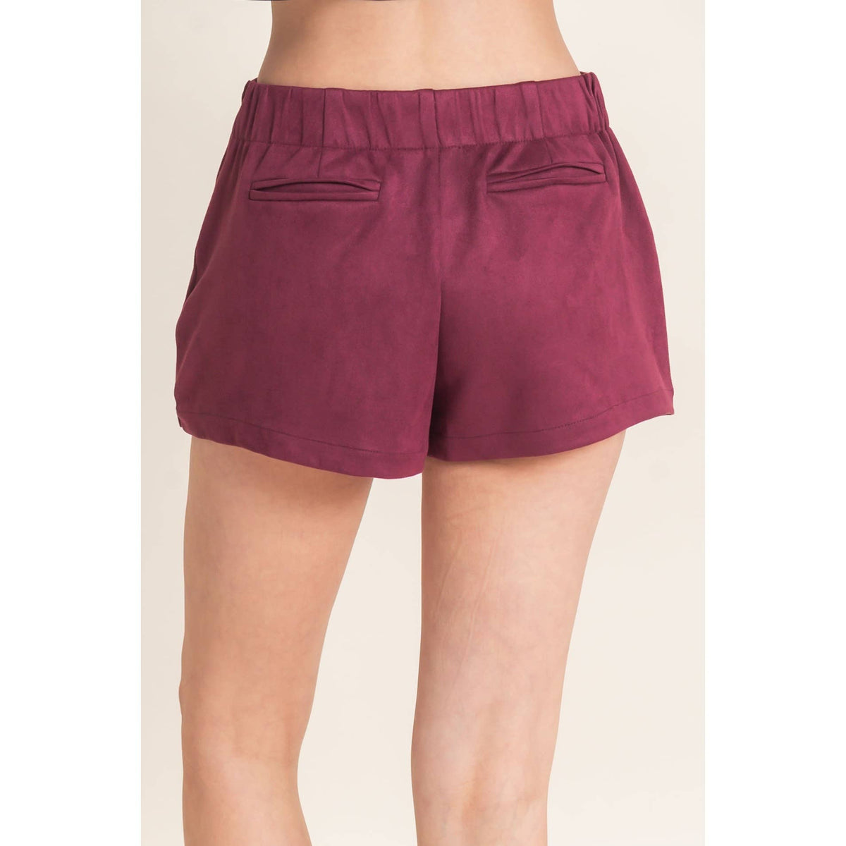 Faux Suede Skort