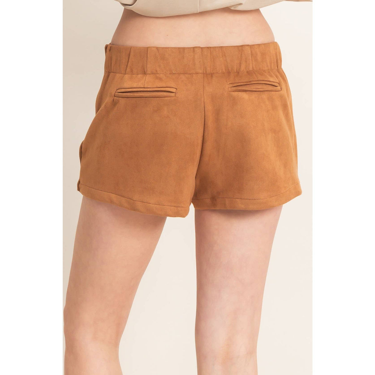 Faux Suede Skort
